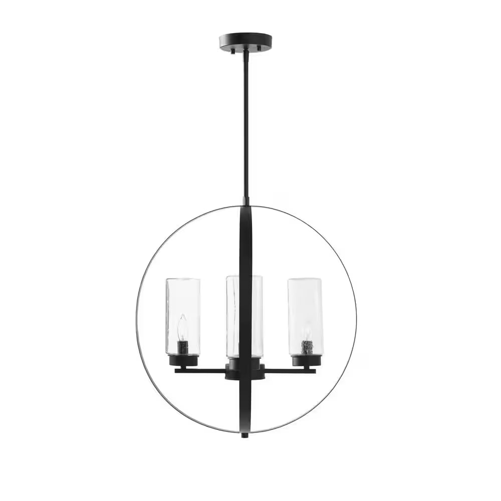 Reseda Modern 4-Light Bronze Outdoor Chandelier