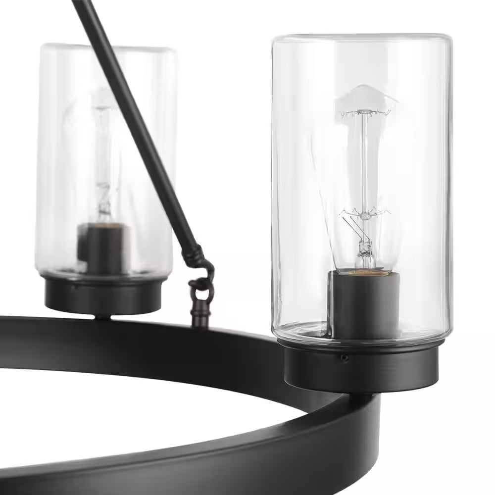 Arbeth 5-Light Bronze Outdoor Chandelier