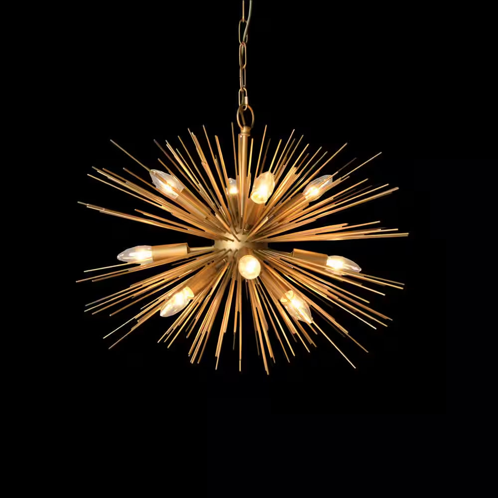 12-Light Gold Chandelier