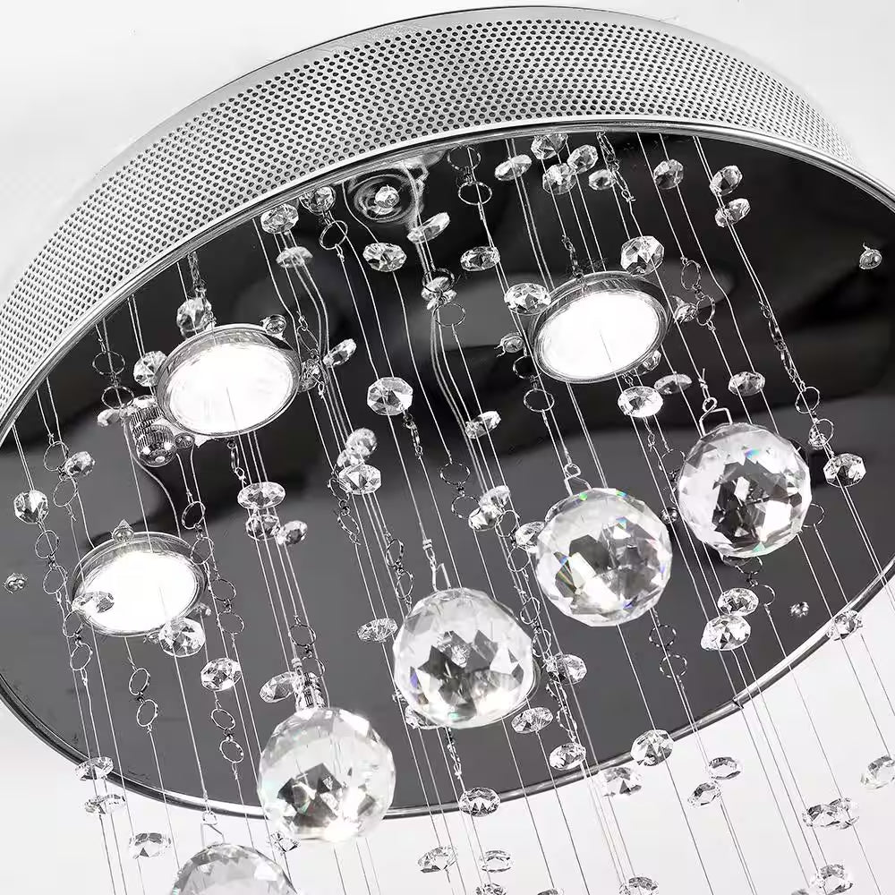 Albany 5-Light Clear Unique Tiered Chandelier with Crystal Accents