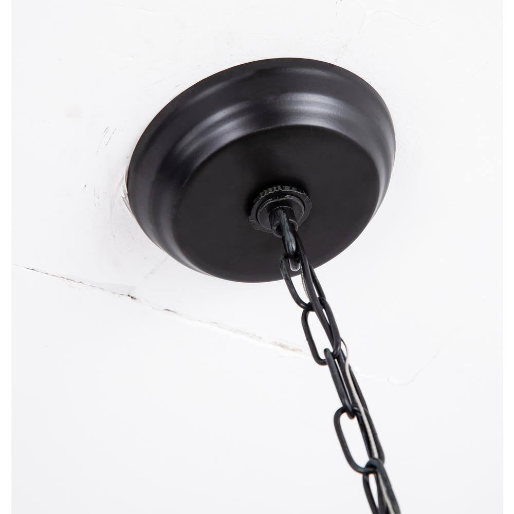 Lansing 4-Light Black Unique/Statement Globe Chandelier with Crystal
