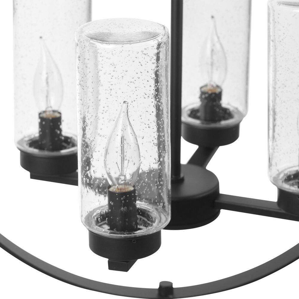 Reseda Modern 4-Light Bronze Outdoor Chandelier