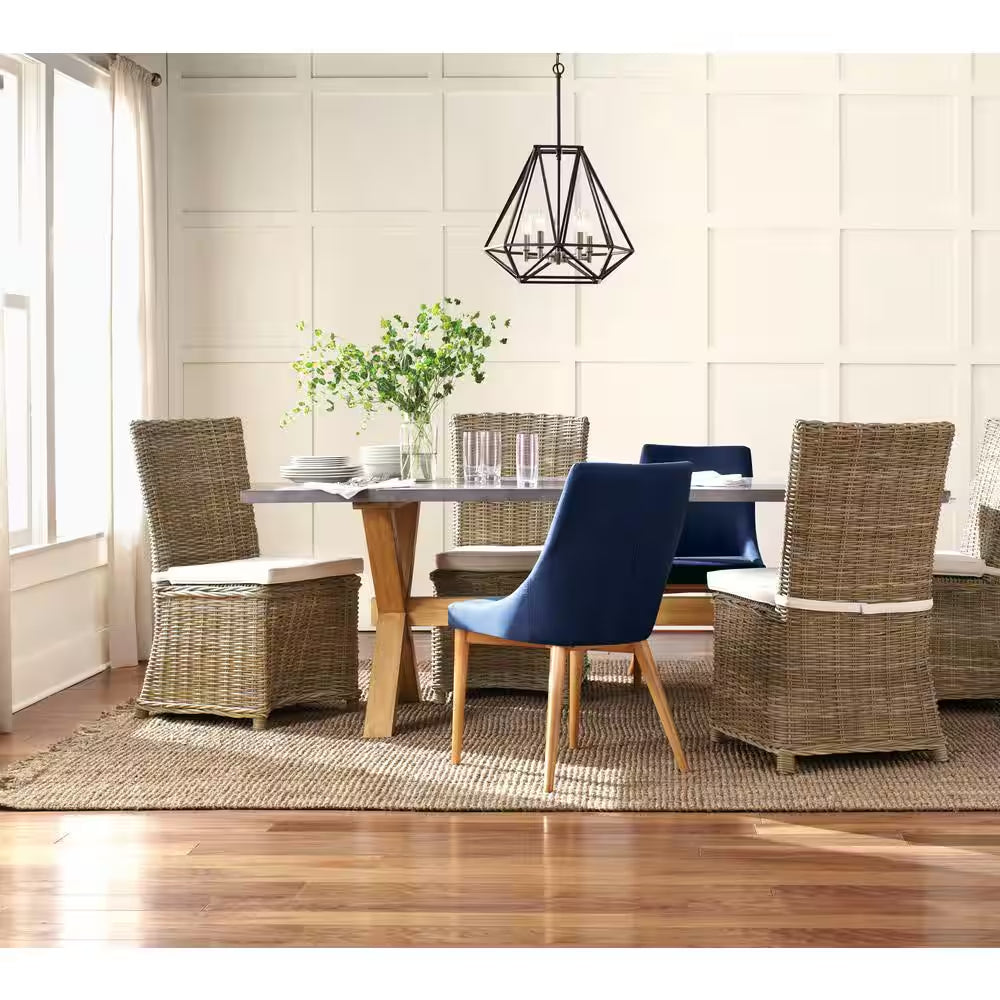 Reseda Modern 4-Light Bronze Outdoor Chandelier