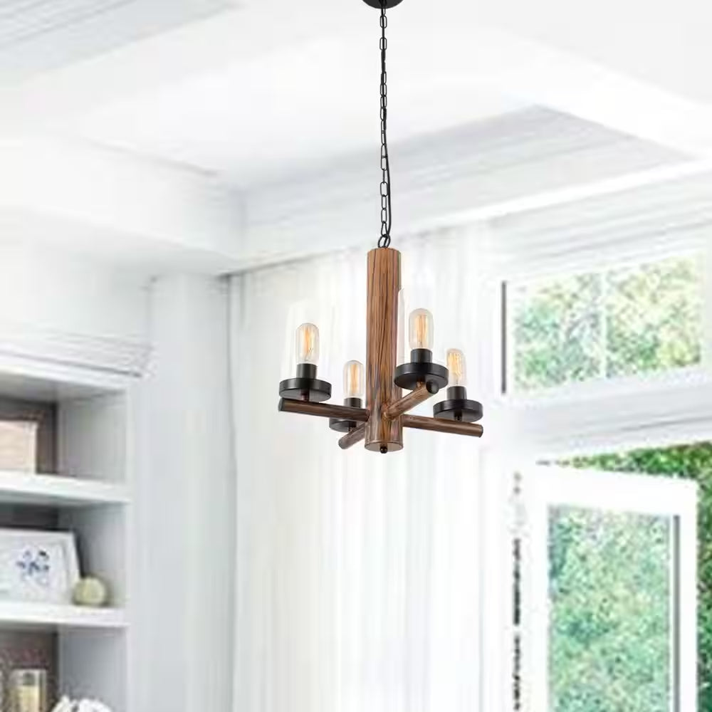 Nashville 4 -Light Candle Style&Shaded Classic/Traditional Farmhouse&Country Style Chandelier