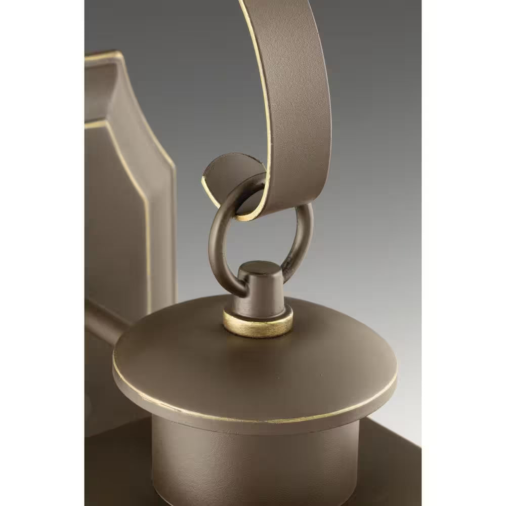 Burlington Collection 2-Light Antique Bronze Clear Beveled Glass New Traditional Outdoor Hanging Lantern Light