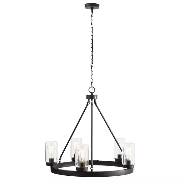Arbeth 5-Light Bronze Outdoor Chandelier