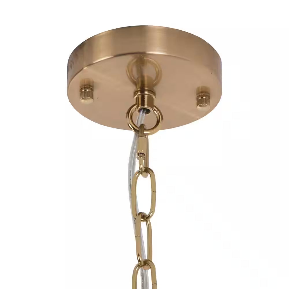 Jackson 8-Light Brass Unique Classic/Traditional Chandelier with Crystal Accents