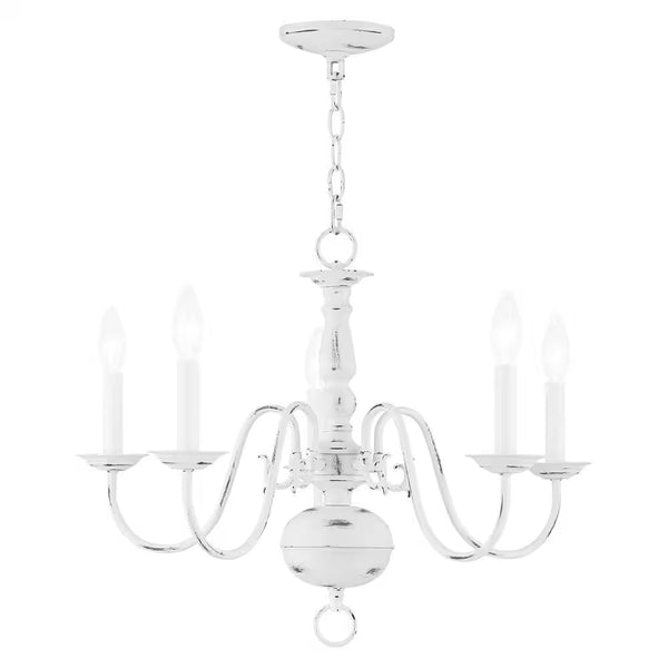 Yorkhaven 5-Light Antique White Chandelier