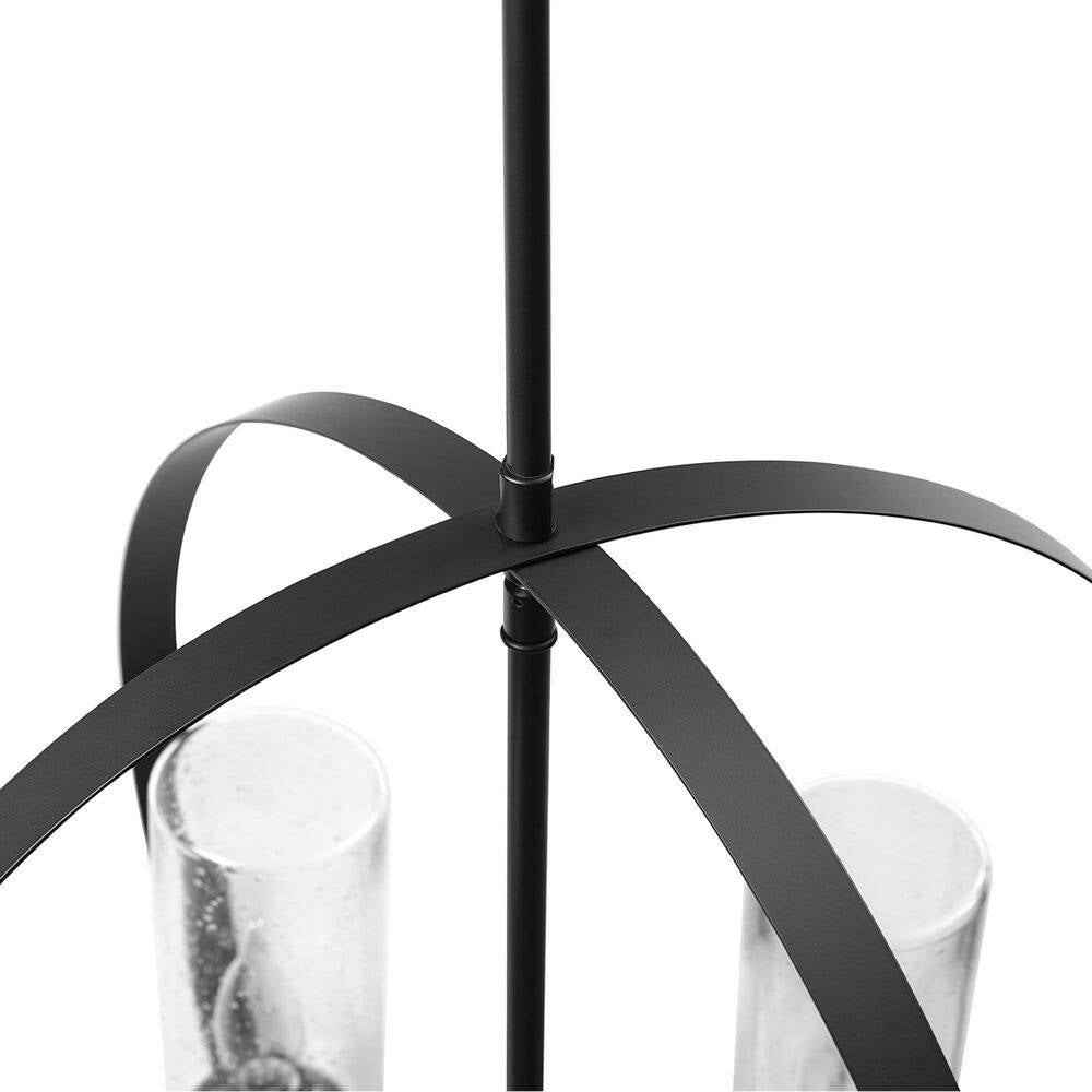 Reseda Modern 4-Light Bronze Outdoor Chandelier
