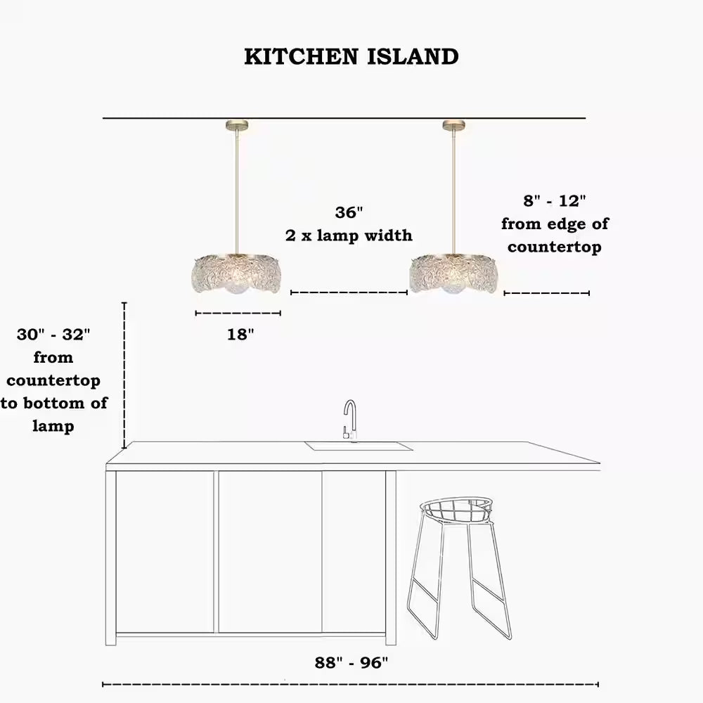 Wavelet 5-Light Dark Gold round Chandelier Lighting, Mid-Century Modern Pendant Light with Water Ripple Glass Shade