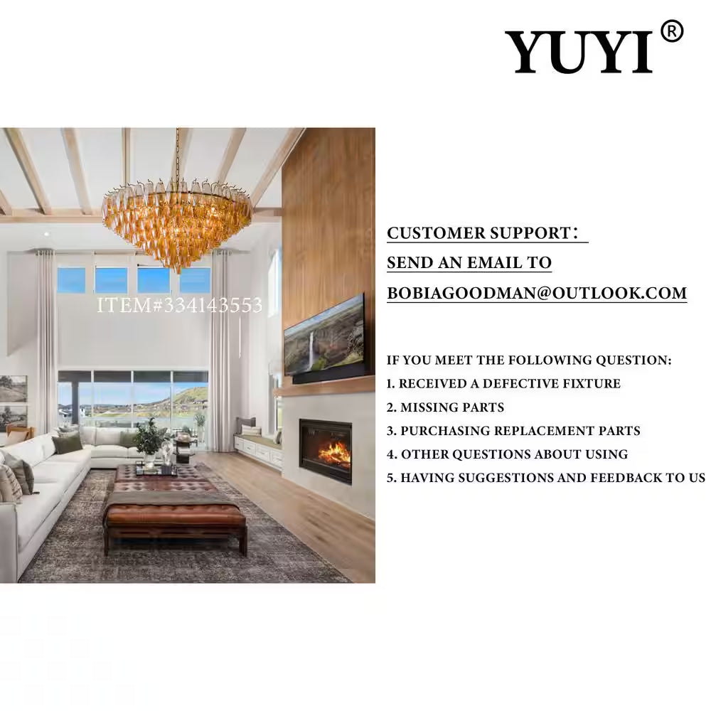 Modern Chandelier 47 In. 13-Lights Gold Luxury Crystal Globe Linear Chandelier for Dining Room, Kitchen Island, Foyer
