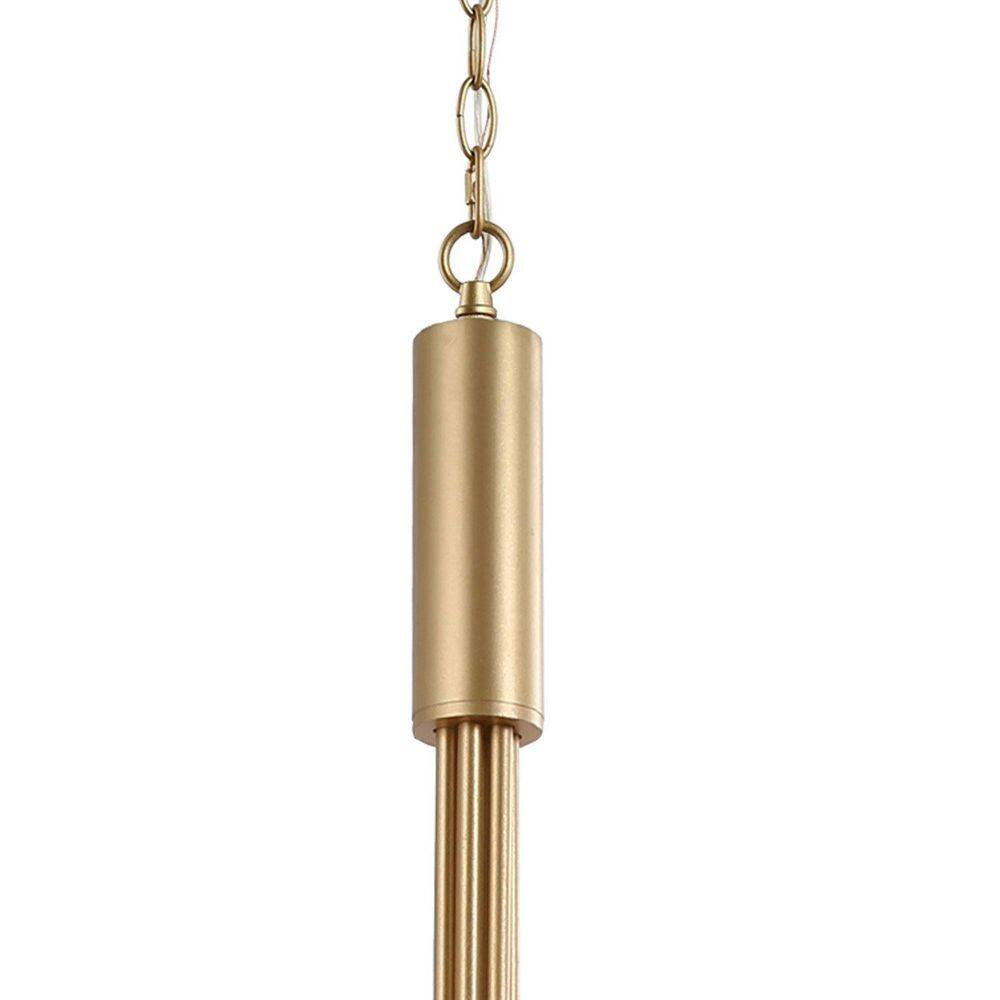 Modern 6-Light Gold Asymmetric Candlestick Chandelier Contemporary Pendant Lighting for Dining Room Kitchen Living Room