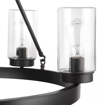 Arbeth 5-Light Bronze Outdoor Chandelier
