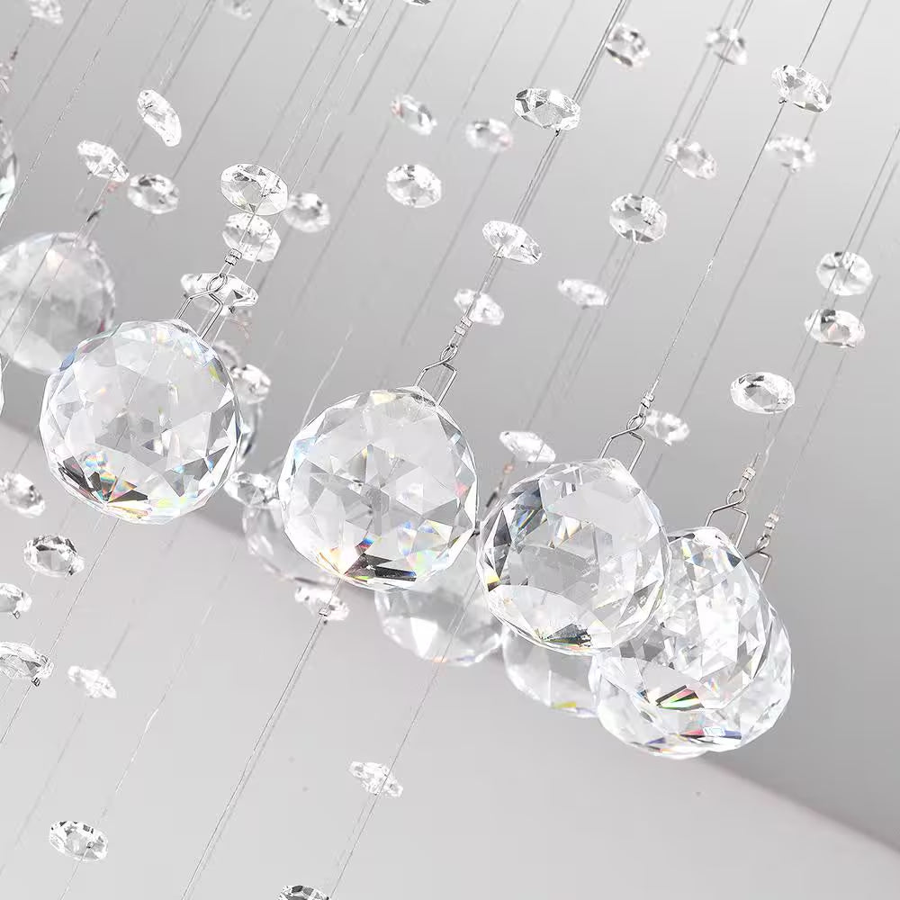 Albany 5-Light Clear Unique Tiered Chandelier with Crystal Accents