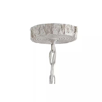 Eldora 26 In. Adjustable Resin Antler 4-Light White LED Chandelier