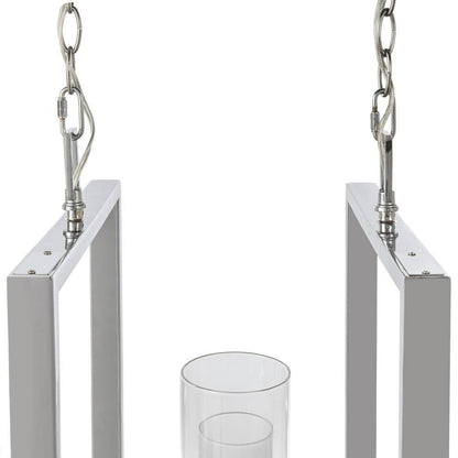 Samantha 60-Watt 8-Light LED Chrome Chandelier with Clear and Frosted Shades