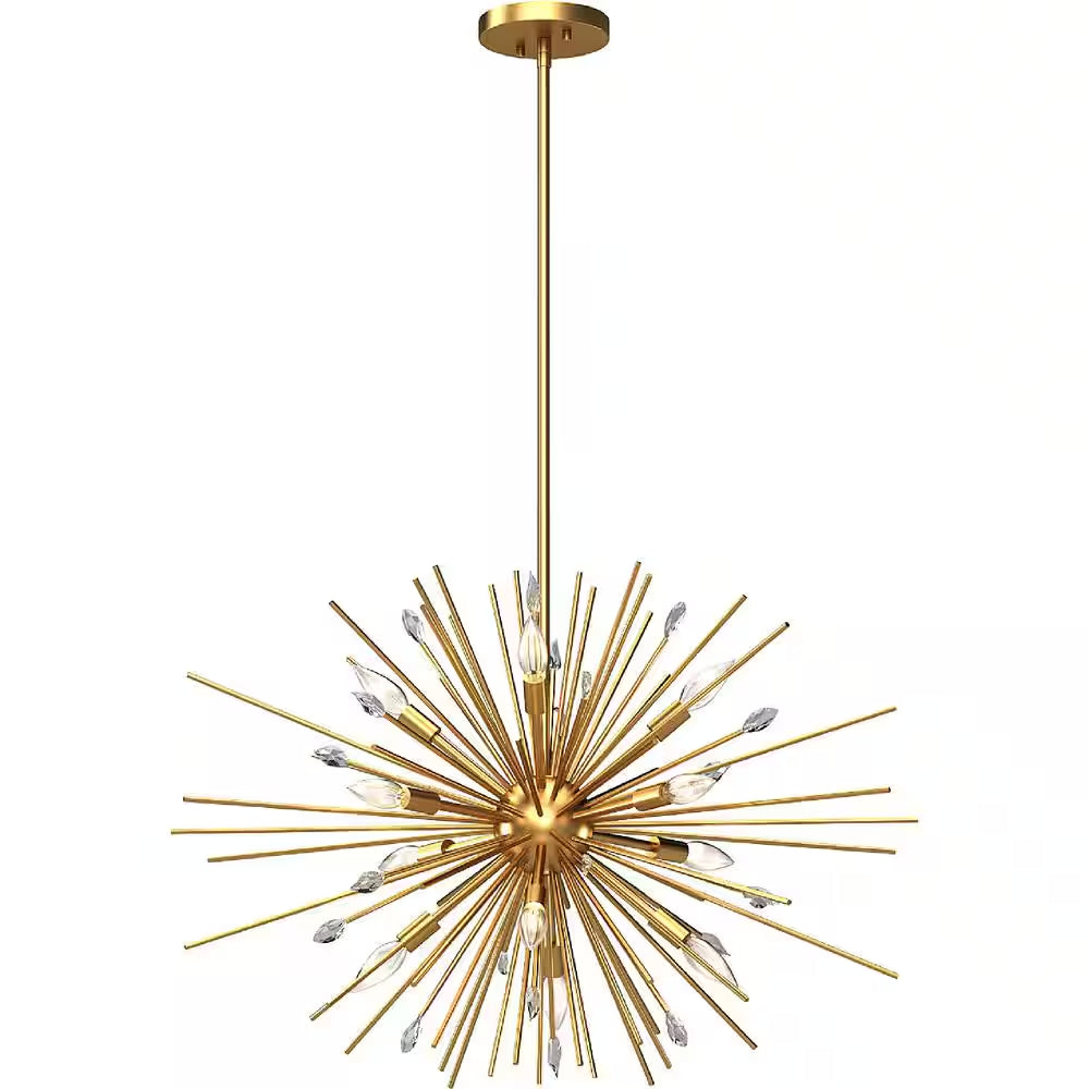 Alice 12-Light Antique Gold Chandelier