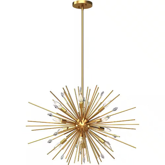 Alice 12-Light Antique Gold Chandelier