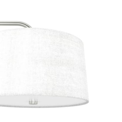 Cottage Hill 6-Light Brushed Nickel Shaded Chandelier with Fabric Shades
