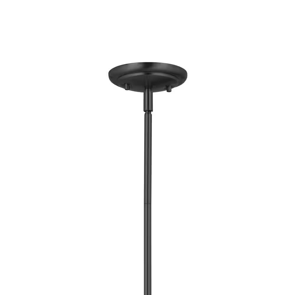 Pallas 32.25 In. 6-Light Black Traditional Shaded Circle Chandelier for Dining Room