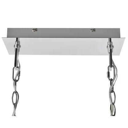 Samantha 60-Watt 8-Light LED Chrome Chandelier with Clear and Frosted Shades