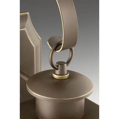 Burlington Collection 2-Light Antique Bronze Clear Beveled Glass New Traditional Outdoor Hanging Lantern Light
