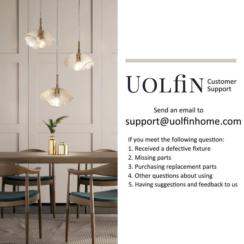 Farmhouse Black Kitchen Chandelier, 33 In. 5-Light Plated Gold Transitional Island Seeded Pendant Light for Dining Room