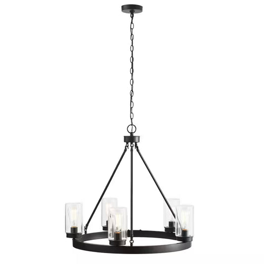 Arbeth 5-Light Bronze Outdoor Chandelier