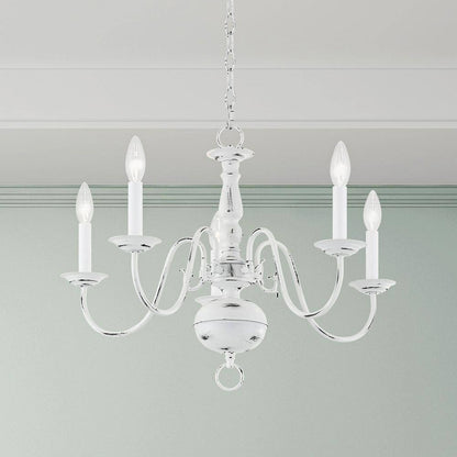Yorkhaven 5-Light Antique White Chandelier