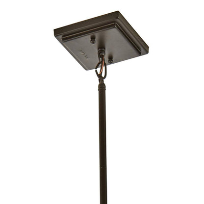 Caterham 4-Light Olde Bronze Outdoor Porch Hanging Chandelier with Satin Etched Glass Shades (1-Pack)
