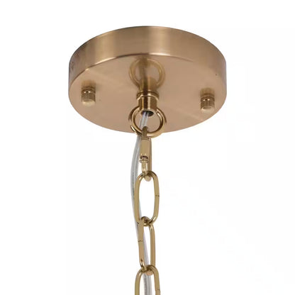 Jackson 8-Light Brass Unique Classic/Traditional Chandelier with Crystal Accents