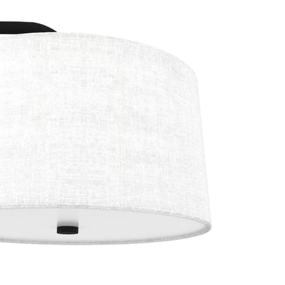 Cottage Hill 4-Light Natural Iron Shaded Chandelier with Fabric Shades
