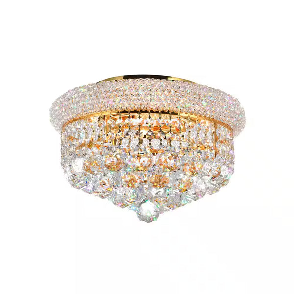 Empire 4 Light Flush Mount with Gold Finish